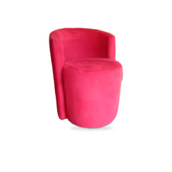 Sillón con Puff Rojo