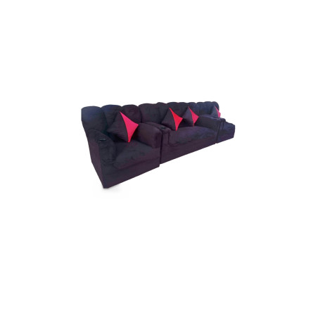 Sala Negra con Rojo